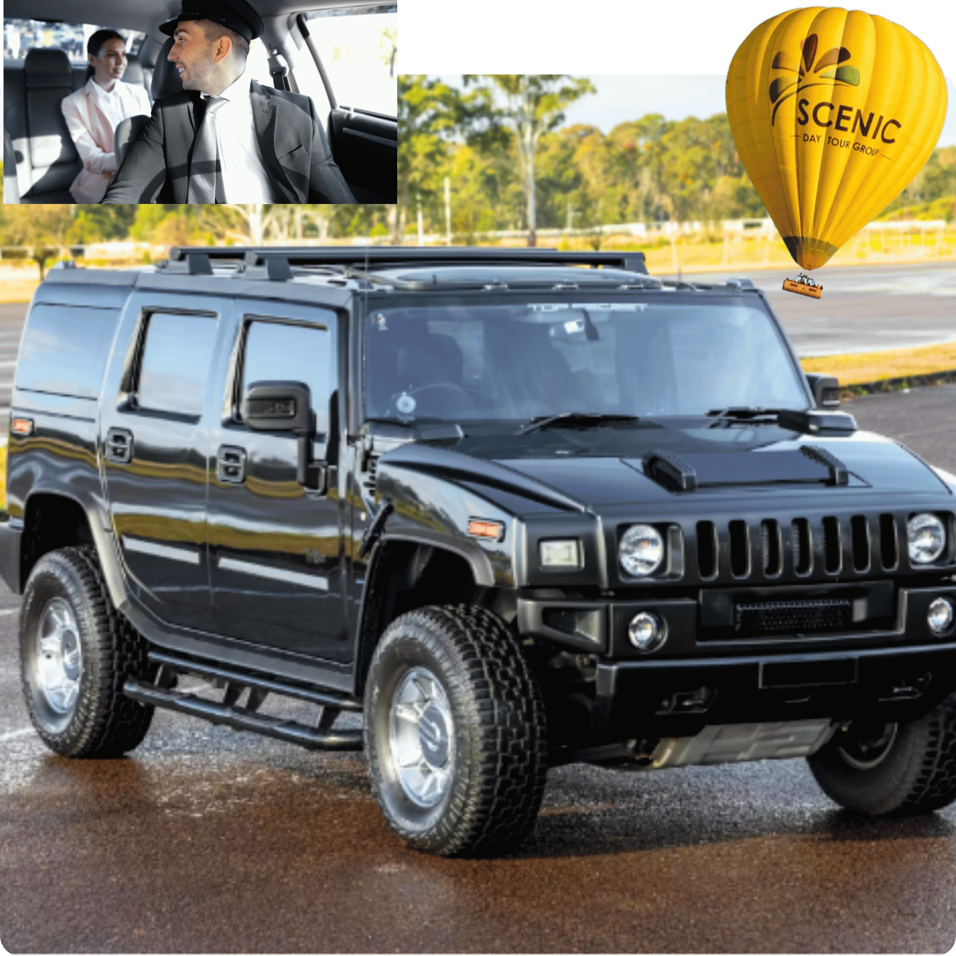 60 Minute Balloon Flight + Breakfast + Luxury Chauffeur For 2